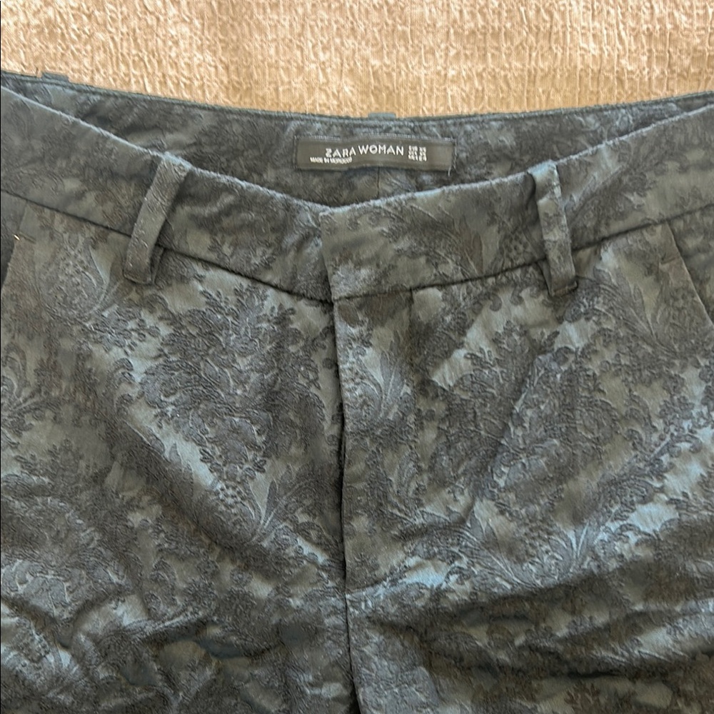 Zara Woman Textured Pants - Black